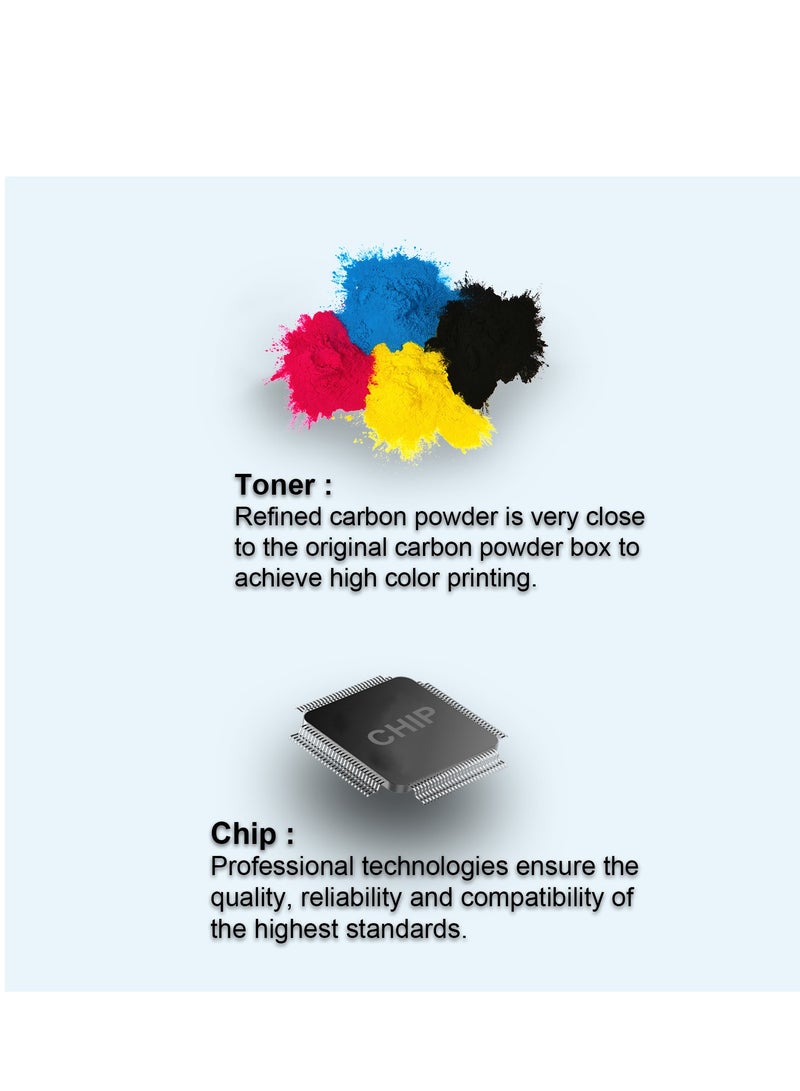 استا حبر ASTA 117A W2072A 178nw 179fnw متوافق مع طابعة الليزر الملونة 150a W 2072 117 A 178 179 150 nw fnw Yellow Y خرطوشة حبر Laserjet pr Office مستهلكة بديلة عالية الإنتاجية متميزة - Image 4